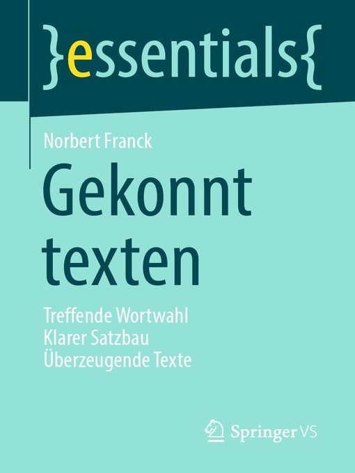 Title details for Gekonnt texten by Norbert Franck - Available